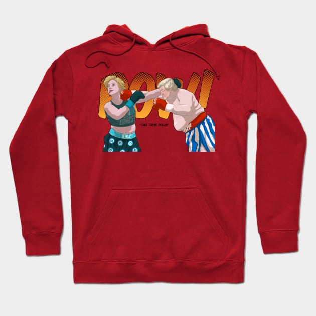 Clinton vs Trump Hoodie by Juggertha